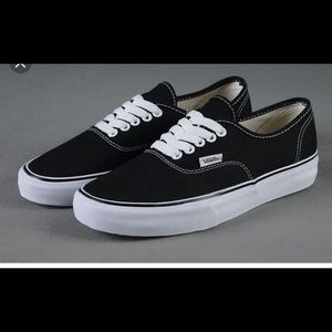 Black and white Vans